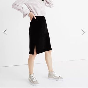 Madewell Velvet Pencil Skirt Size 4